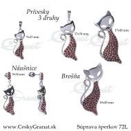 Suprava sperkov s ceskym granatom 72L8